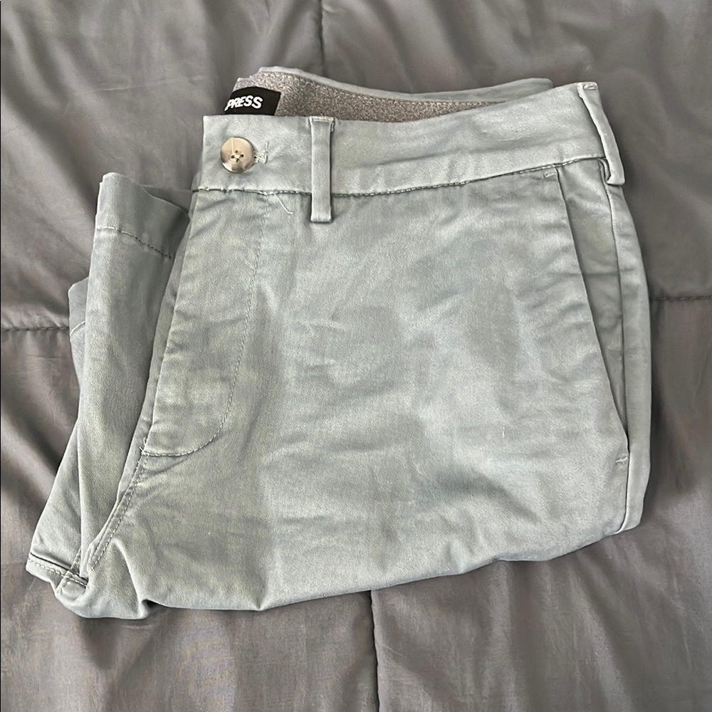 Express Chino Shorts Gray Size 31